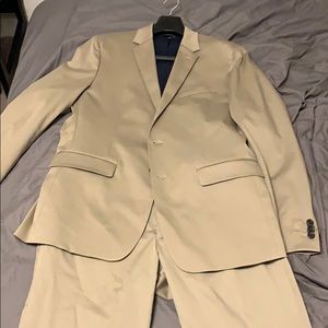 Banana Republic Tan Slim Fit Suit Set